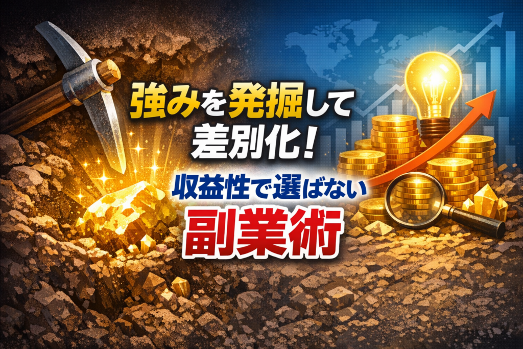 強みを発掘して差別化！収益性で選ばない副業術