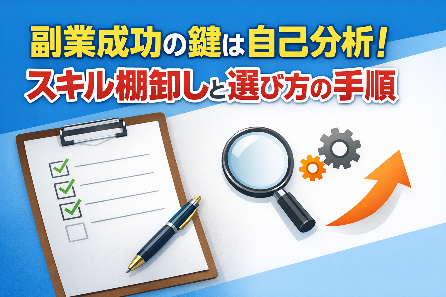 副業成功の鍵は自己分析！スキル棚卸しと選び方の手順