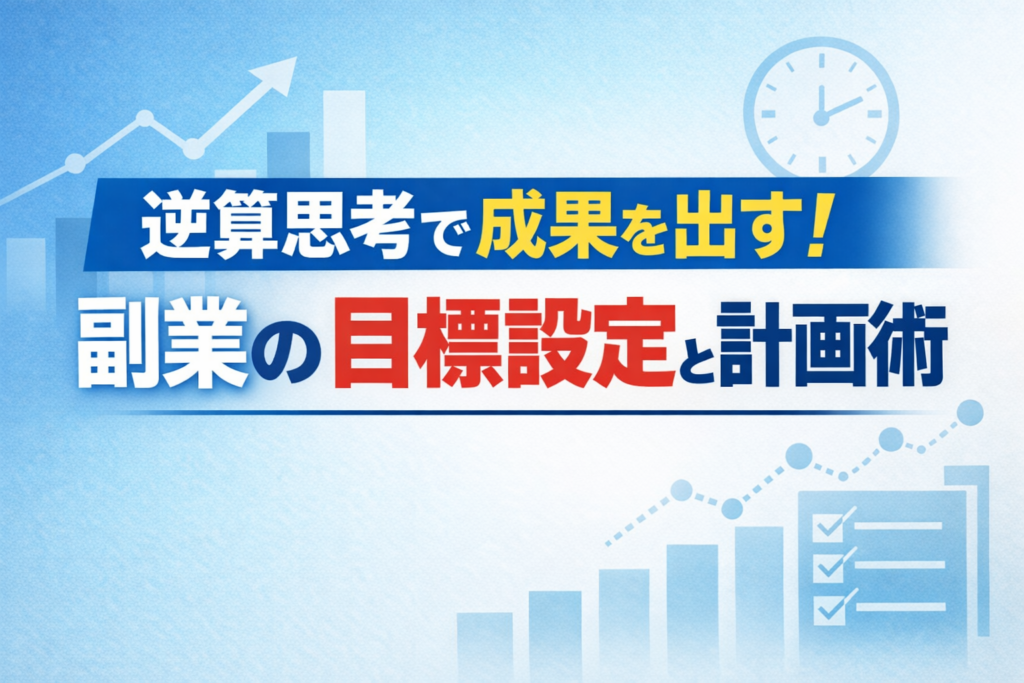 逆算思考で成果を出す！副業の目標設定と計画術