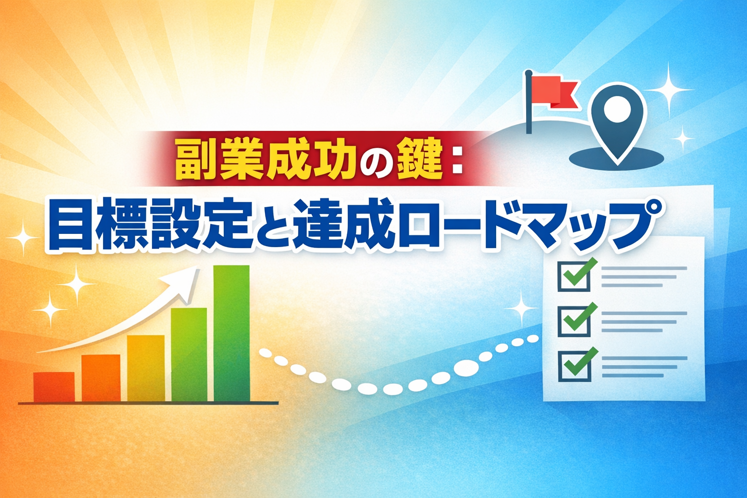 副業成功の鍵：目標設定と達成ロードマップ