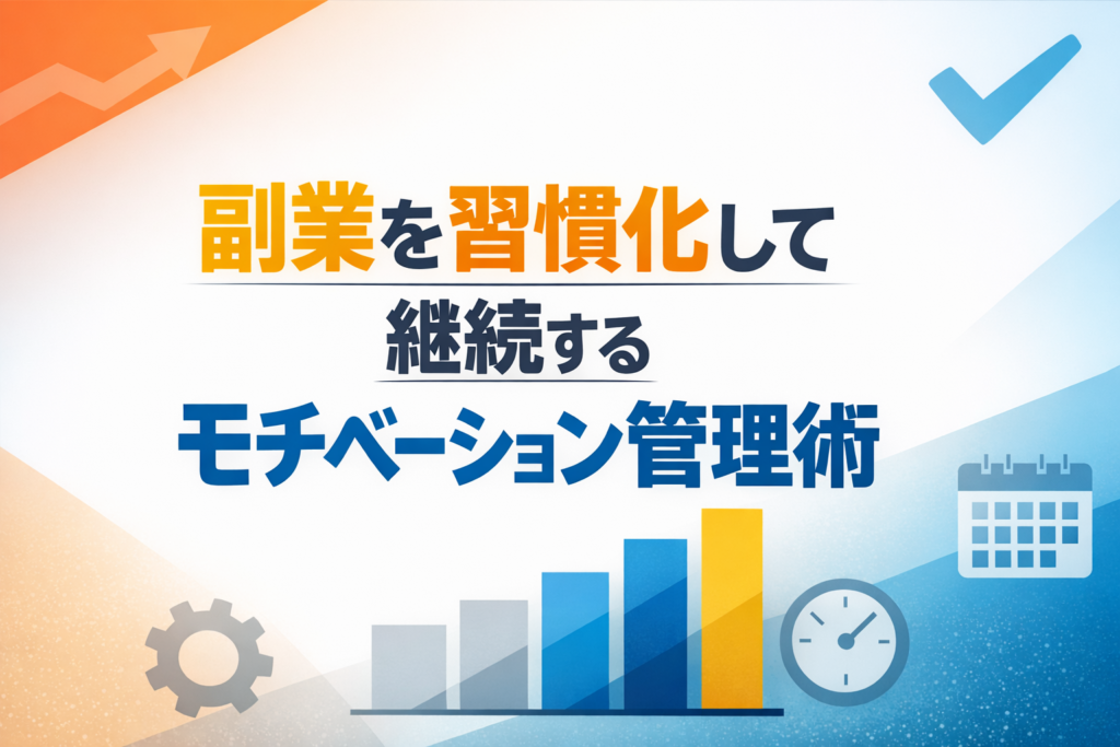 副業を習慣化して継続するモチベーション管理術