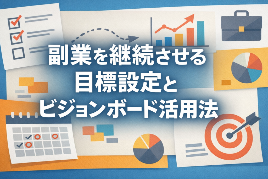 副業を継続させる目標設定とビジョンボード活用法