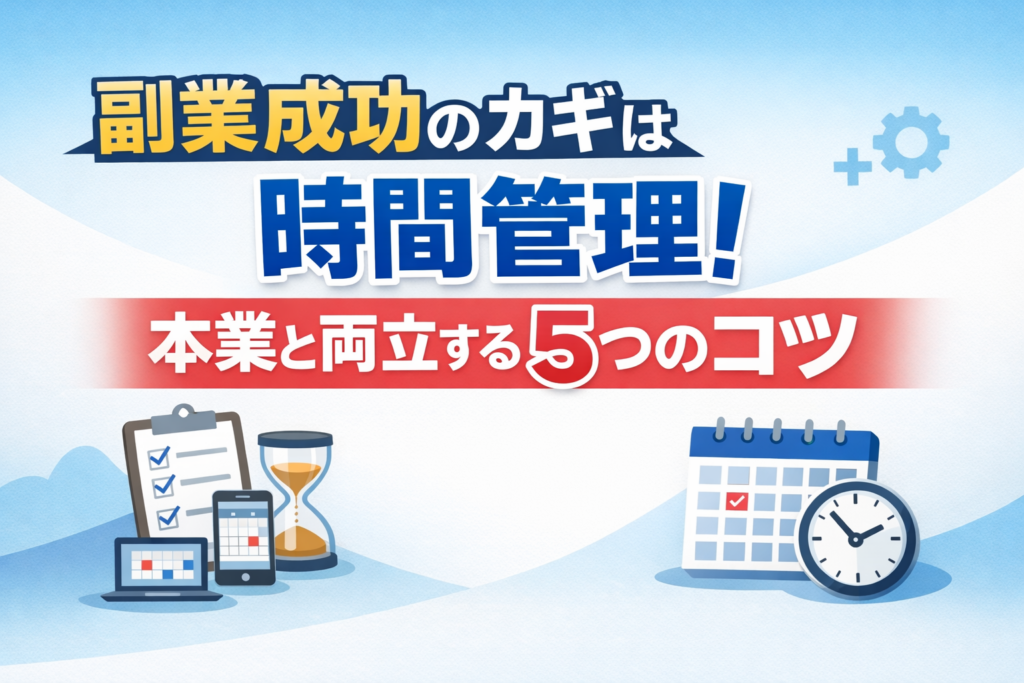 副業成功のカギは時間管理！本業と両立する5つのコツ