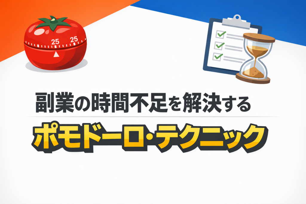副業の時間不足を解決するポモドーロ・テクニック