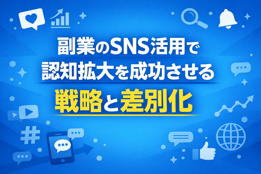 副業のSNS活用で認知拡大を成功させる戦略と差別化