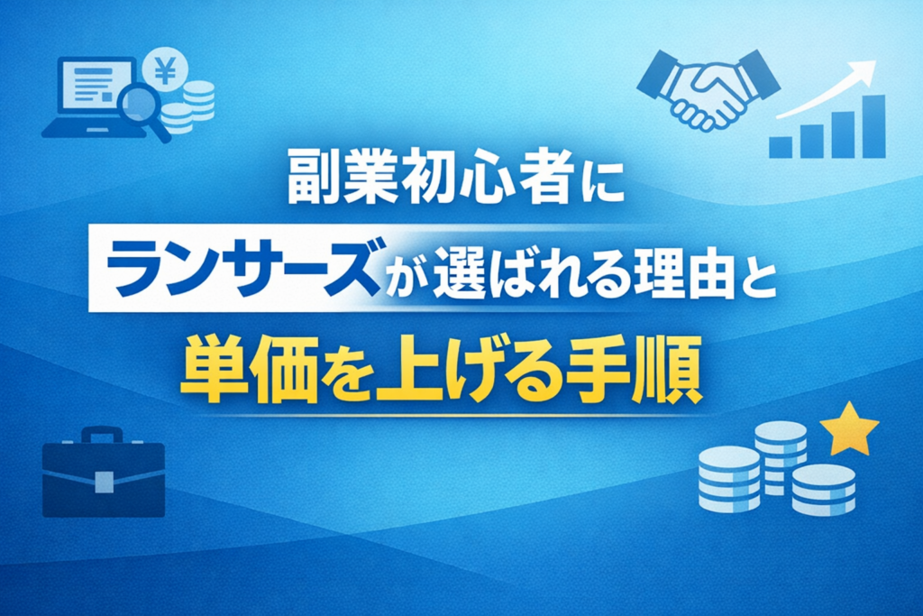 副業初心者にランサーズが選ばれる理由と単価を上げる手順