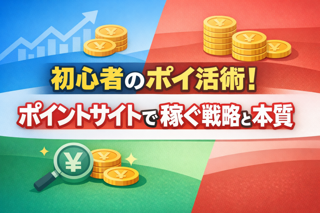 初心者のポイ活術！ポイントサイトで稼ぐ戦略と本質