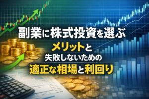 副業に株式投資を選ぶメリットと失敗しないための適正な相場と利回り