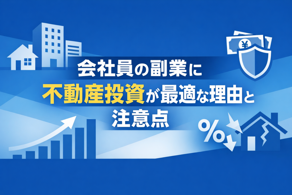 会社員の副業に不動産投資が最適な理由と注意点