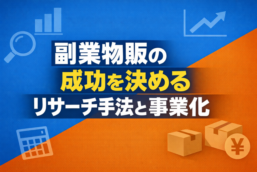 副業物販の成功を決めるリサーチ手法と事業化